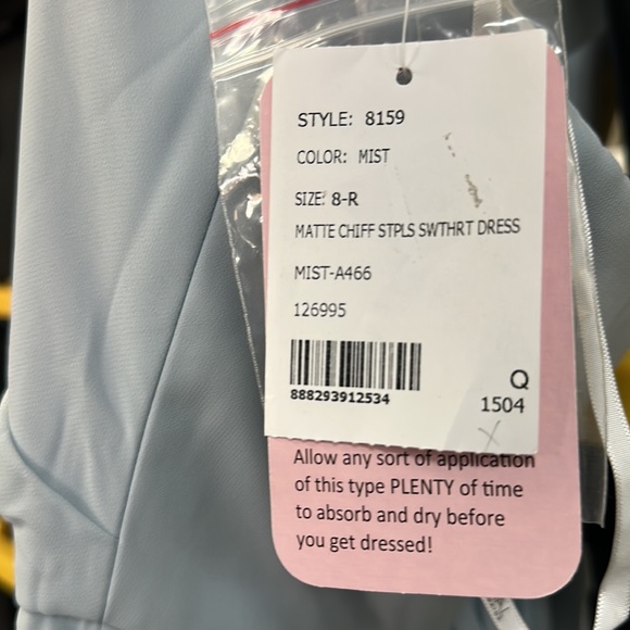 NWT SOCIAL BRIDESMAIDS
Strapless Draped Bodice Maxi Dress with Front Slits - Picture 5 of 7